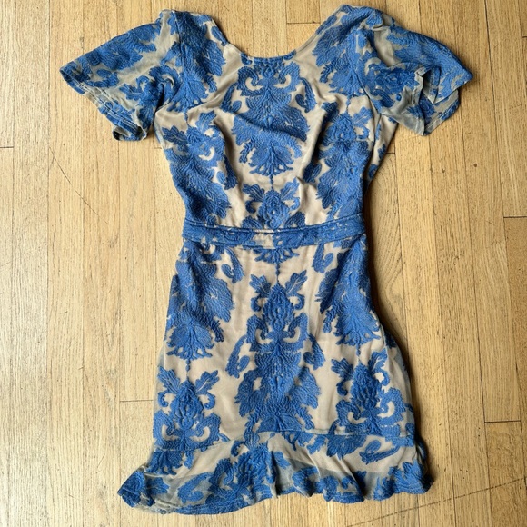 For Love & Lemons San Marcos Dress in Blue - Picture 2 of 5